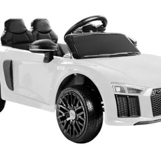 Audi R8 LITTLE Spyder 12V, BLANCO, FULL OPTION - INDA585-RA-HL1818